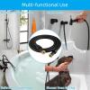 imageHibbent All Metal Shower Hose 90 inch 75 ft Bathroom Handheld Shower Head Hose 23 meters Extension Replacement Part with Brass Fittings Made of Stainless Steel Polished Chrome FinishOil Rubbed Bronze