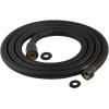 imageHibbent All Metal Shower Hose 90 inch 75 ft Bathroom Handheld Shower Head Hose 23 meters Extension Replacement Part with Brass Fittings Made of Stainless Steel Polished Chrome FinishOil Rubbed Bronze