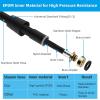 imageHibbent All Metal Shower Hose 90 inch 75 ft Bathroom Handheld Shower Head Hose 23 meters Extension Replacement Part with Brass Fittings Made of Stainless Steel Polished Chrome FinishOil Rubbed Bronze