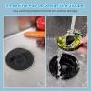 imageHibbent All Metal Stainless Steel 3 in 1 Kitchen Sink Drain Strainer Upgraded AntiRust Sink Stop Combo AntiClogging Stainless Steel Basket Strainer with Metal Handle for US Standard 312quot DrainBlack