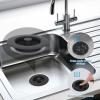 imageHibbent All Metal Stainless Steel 3 in 1 Kitchen Sink Drain Strainer Upgraded AntiRust Sink Stop Combo AntiClogging Stainless Steel Basket Strainer with Metal Handle for US Standard 312quot DrainMatte Black