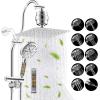 imageHibbent Dual Filter All Metal 10quotRainfall Showerhead Combo High Pressure Filter Shower Head with 10Spray Mode Handheld Innovative 4way Diverter with Pause Mode 71 Shower Hose and Holder ChromeChrome