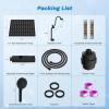 imageHibbent Dual Filter All Metal 10quotRainfall Showerhead Combo High Pressure Filter Shower Head with 10Spray Mode Handheld Innovative 4way Diverter with Pause Mode 71 Shower Hose and Holder ChromeMatte Black