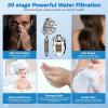 imageHibbent Dual Filter All Metal 10quotRainfall Showerhead Combo High Pressure Filter Shower Head with 10Spray Mode Handheld Innovative 4way Diverter with Pause Mode 71 Shower Hose and Holder ChromeChrome