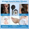 imageHibbent Dual Filter All Metal 10quotRainfall Showerhead Combo High Pressure Filter Shower Head with 10Spray Mode Handheld Innovative 4way Diverter with Pause Mode 71 Shower Hose and Holder ChromeMatte Black
