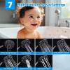 imageHibbent Metal 10 Filtered Rainfall Shower Head Combo High Pressure Easy Reach Shower Head System Handheld Showerhead Adjustable Holder 18 Extension Arm Shower Filter 7spray Brushed NickelMatte Black