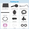 imageHibbent Metal 10 Filtered Rainfall Shower Head Combo High Pressure Easy Reach Shower Head System Handheld Showerhead Adjustable Holder 18 Extension Arm Shower Filter 7spray Brushed NickelOil Rubbed Bronze
