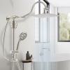 imageHibbent Metal 10 Filtered Rainfall Shower Head Combo High Pressure Easy Reach Shower Head System Handheld Showerhead Adjustable Holder 18 Extension Arm Shower Filter 7spray Brushed NickelBrushed Nickel