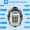 imageHibbent Metal 10 Filtered Rainfall Shower Head Combo High Pressure Easy Reach Shower Head System Handheld Showerhead Adjustable Holder 18 Extension Arm Shower Filter 7spray Brushed NickelOil Rubbed Bronze