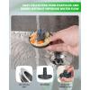 imageHibbent Universal 3 in 1 Metal Kitchen Sink Drain Strainer Upgraded Stainless Steel Stopper Combo Pop Up Stopper with Handle 3 AntiClogging Baskets Fit for US Standard 312 Inch DrainUpgraded Foldable Handle with 3 Baskets
