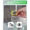 imageHibbent Universal 3 in 1 Metal Kitchen Sink Drain Strainer Upgraded Stainless Steel Stopper Combo Pop Up Stopper with Handle 3 AntiClogging Baskets Fit for US Standard 312 Inch DrainFlat Round Handle with Upgraded SUS304 Strainer