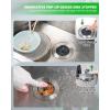 imageHibbent Universal 3 in 1 Metal Kitchen Sink Drain Strainer Upgraded Stainless Steel Stopper Combo Pop Up Stopper with Handle 3 AntiClogging Baskets Fit for US Standard 312 Inch DrainUpgraded Foldable Handle with 3 Baskets