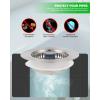 imageHibbent Universal 3 in 1 Metal Kitchen Sink Drain Strainer Upgraded Stainless Steel Stopper Combo Pop Up Stopper with Handle 3 AntiClogging Baskets Fit for US Standard 312 Inch DrainFlat Round Handle with Upgraded SUS304 Strainer