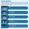 imageHibbent Upgraded 13 Shower Head Combo High Pressure 5 Spray Rainfall Showerhead 10 Spray Mode Handheld All Metal Easy Reach 4way Diverter Shower Arm with Pause Mode 71 Hose and Holder BlackBlack