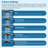 imageHibbent Upgraded 13 Shower Head Combo High Pressure 5 Spray Rainfall Showerhead 10 Spray Mode Handheld All Metal Easy Reach 4way Diverter Shower Arm with Pause Mode 71 Hose and Holder BlackChrome