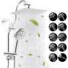 imageHibbent Dual Filter All Metal 10quotRainfall Showerhead Combo High Pressure Filter Shower Head with 10Spray Mode Handheld Innovative 4way Diverter with Pause Mode 71 Shower Hose and Holder ChromeChrome