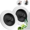 imageHibbent 2 Pack Universal 3 in 1 Kitchen Sink Drain Strainer with Sink Stopper Stainless Steel Wrapped Shell SUS304 AntiClogging Basket Strainer Fit for US Standard 312quot Drain Stainless SteelMatte Black
