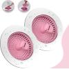 imageHibbent 2 Pack Universal 3 in 1 Kitchen Sink Drain Strainer with Sink Stopper Stainless Steel Wrapped Shell SUS304 AntiClogging Basket Strainer Fit for US Standard 312quot Drain Stainless SteelPink