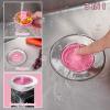 imageHibbent 2 Pack Universal 3 in 1 Kitchen Sink Drain Strainer with Sink Stopper Stainless Steel Wrapped Shell SUS304 AntiClogging Basket Strainer Fit for US Standard 312quot Drain Stainless SteelPink