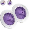 imageHibbent 2 Pack Universal 3 in 1 Kitchen Sink Drain Strainer with Sink Stopper Stainless Steel Wrapped Shell SUS304 AntiClogging Basket Strainer Fit for US Standard 312quot Drain Stainless SteelPurple