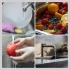imageHibbent 2 Pack Universal 3 in 1 Kitchen Sink Drain Strainer with Sink Stopper Stainless Steel Wrapped Shell SUS304 AntiClogging Basket Strainer Fit for US Standard 312quot Drain Stainless SteelMatte Black