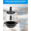 imageHibbent 2 Pack Upgraded 3 In 1 Kitchen Sink Drain Strainer and Stopper Combo Stainless Steel Metal Pop Up Sink Stopper AntiClogging Basket Strainer with Foldable Handle for US Standard 312quot DrainBlack