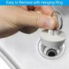 imageHibbent 6 Pieces Drain Stopper Rubber Kitchen Sink Drain Sink Stopper Drain Plug with Pull Ring for Kitchen Bathtub Bathroom and Laundry Sink in 6 Different Sizes WhiteWhite