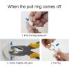 imageHibbent 6 Pieces Drain Stopper Rubber Kitchen Sink Drain Sink Stopper Drain Plug with Pull Ring for Kitchen Bathtub Bathroom and Laundry Sink in 6 Different Sizes WhiteWhite