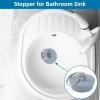 imageHibbent 6 Pieces Drain Stopper Rubber Kitchen Sink Drain Sink Stopper Drain Plug with Pull Ring for Kitchen Bathtub Bathroom and Laundry Sink in 6 Different Sizes WhiteGray