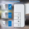imageHibbent Bidet Attachment for Toilet NonElectric Dual Nozzle for Frontal ampamp Rear Wash Adjustable Water Pressure Control Fresh Water Bidet Toilet Seat Self Cleaning Water Sprayer WhiteBlack