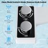 imageHibbent Bidet Attachment for Toilet NonElectric Dual Nozzle for Frontal ampamp Rear Wash Adjustable Water Pressure Control Fresh Water Bidet Toilet Seat Self Cleaning Water Sprayer WhiteChromeMatte Black