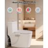 imageHibbent Bidet Attachment for Toilet NonElectric Dual Nozzle for Frontal ampamp Rear Wash Adjustable Water Pressure Control Fresh Water Bidet Toilet Seat Self Cleaning Water Sprayer WhiteChrome