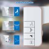 imageHibbent Bidet Attachment for Toilet NonElectric Dual Nozzle for Frontal ampamp Rear Wash Adjustable Water Pressure Control Fresh Water Bidet Toilet Seat Self Cleaning Water Sprayer WhiteRose Gold