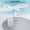 imageHibbent Bidet Attachment for Toilet NonElectric Dual Nozzle for Frontal ampamp Rear Wash Adjustable Water Pressure Control Fresh Water Bidet Toilet Seat Self Cleaning Water Sprayer WhiteChromeChrome