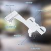 imageHibbent Bidet Attachment for Toilet NonElectric Dual Nozzle for Frontal ampamp Rear Wash Adjustable Water Pressure Control Fresh Water Bidet Toilet Seat Self Cleaning Water Sprayer WhiteRose Gold