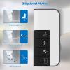 imageHibbent Bidet Attachment for Toilet NonElectric Dual Nozzle for Frontal ampamp Rear Wash Adjustable Water Pressure Control Fresh Water Bidet Toilet Seat Self Cleaning Water Sprayer WhiteDark Black