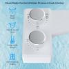 imageHibbent Bidet Attachment for Toilet NonElectric Dual Nozzle for Frontal ampamp Rear Wash Adjustable Water Pressure Control Fresh Water Bidet Toilet Seat Self Cleaning Water Sprayer WhiteChromeChrome