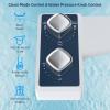 imageHibbent Bidet Attachment for Toilet Toilet Seat Bidet Dual SelfCleaning and Retractable Nozzle Pressure Control NonElectric Attachment for Rear Washing and SanitizingCold Water Blue