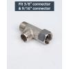 imageHibbent Bidet T Adapter Metal T Valve for Bidet38 x 38 x 38 3 Way Tee Connector Bidet Attachment for Toilet