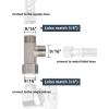 imageHibbent Bidet T Adapter Metal T Valve for Bidet38 x 38 x 38 3 Way Tee Connector Bidet Attachment for Toilet