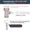 imageHibbent Bidet T Adapter Metal T Valve for Bidet78 x 78 x 38 or 1516quot x 1516quot x 916quot 3 Way Tee Connector Bidet Attachment for Toilet
