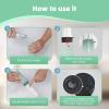 imageHibbent Portable Bidet for Travel High Pressure Handheld Electric Bidet Sprayer Rechargeable Travel Bidet for Women ampamp Men Personal Hygiene Cleaning Soothing Postpartum Care BlueGreen