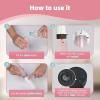 imageHibbent Portable Bidet for Travel High Pressure Handheld Electric Bidet Sprayer Rechargeable Travel Bidet for Women ampamp Men Personal Hygiene Cleaning Soothing Postpartum Care BluePink