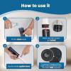imageHibbent Portable Bidet for Travel High Pressure Handheld Electric Bidet Sprayer Rechargeable Travel Bidet for Women ampamp Men Personal Hygiene Cleaning Soothing Postpartum Care BlueBlack