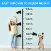 imageHibbent Vacuum Suction Cup Shower Head Holder Removable Shower Head Bracket Height Adjustable Shower wand Holder ampamp Wall Mount ABS Plastic Suction Holder for Handheld Shower Head Chrome FinishMatte Black Finish
