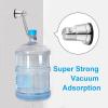 imageHibbent Vacuum Suction Cup Shower Head Holder Removable Shower Head Bracket Height Adjustable Shower wand Holder ampamp Wall Mount ABS Plastic Suction Holder for Handheld Shower Head Chrome FinishChrome Finish