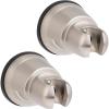 imageHibbent Vacuum Suction Cup Shower Head Holder Removable Shower Head Bracket Height Adjustable Shower wand Holder ampamp Wall Mount ABS Plastic Suction Holder for Handheld Shower Head Chrome FinishBrushed Nickel Finish