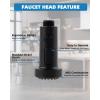 imageHibbent Stainless Steels Pull Down Kitchen Faucet Head Replacement 3 Function Sink Faucet Sprayer Head with 15 Adapters Compatible with Moen American Standard Delta Kohler Faucets ChromeOil Rubbed Bronze