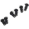 imageHibbent 6 Pack Universal Toilet Seat Hinges Screw Blind Hole fixings Expanding Rubber Top Fix Nuts Screws for Top Mounting Toilet Seat Hinges3 Pairs with One Expandable Ball6 Pack