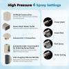 imageHibbent All Metal High Pressure 10 Rainfall Shower Head Showerhead Combo with 4mode Handheld Spray 12 Adjustable Extension Arm Extension Bar Easy Reach Holder 71 Hose ChromeBrushed Nickel